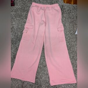 Edikted Baggy Soft Pink Sweatpants